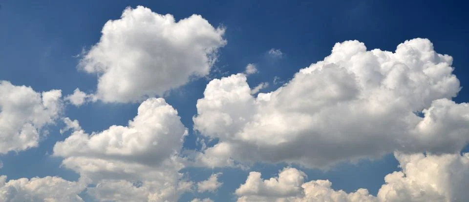 Summer clouds in the sky Stock Photos