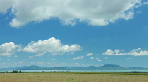 Summer clouds time lapse Stock Footage 39077589
