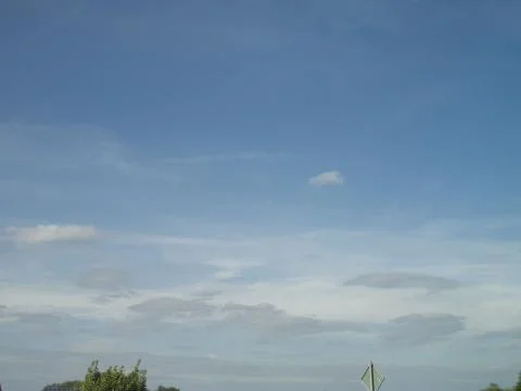 Summer cloudscape over country fields Stock Photos