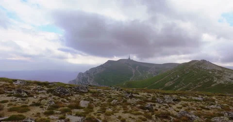 Summer Cloudy Mountain View (Southern Carpathians, Romania) Stock Footage 67397629