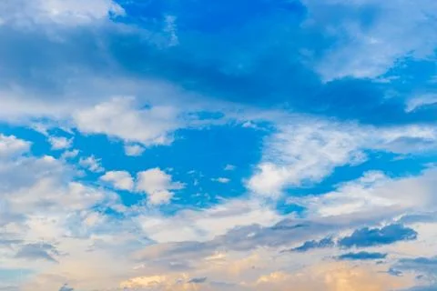 Summer cloudy sky Stock Photos