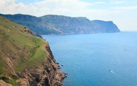 Summer coast view Stock Photos