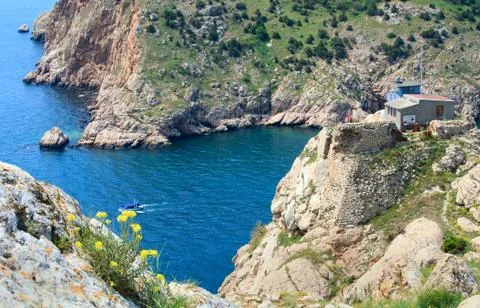 Summer coast view Stock Photos