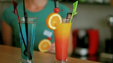 Summer cocktail Stock Footage 10863789