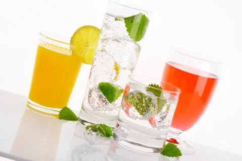 Summer cold drinks Stock Photos