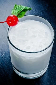 Summer cold milkshake 스톡 사진