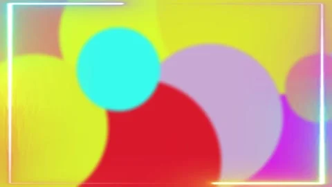 Summer color blur bubble animated background Stock Footage 246771190