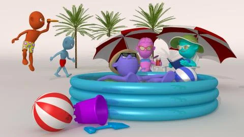 Summer color Stock Illustration
