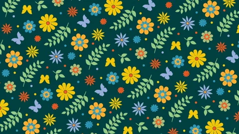 Summer colored background with flowers Stock-Footage 111063659