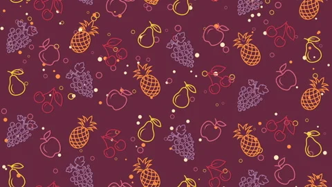 Summer colored background with fruit Stock Footage 109494919