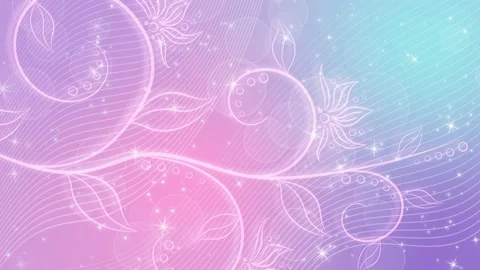 Summer colorful background 4K, flat animation with floral pattern, motion Stock Footage 136012856