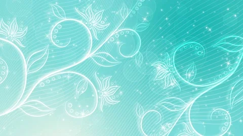 Summer colorful background 4K, flat animation with floral pattern, motion Stock Footage 136065307