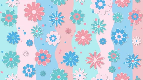 Summer colorful background with flowers Stock Footage 109306855