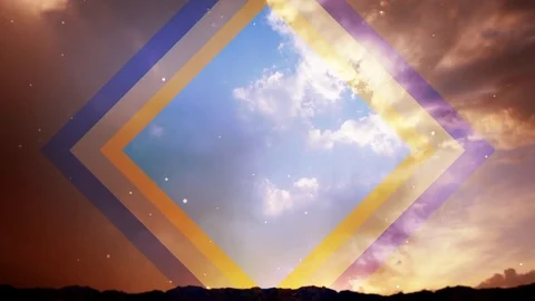 Summer Colors In The Skies Background Stock Footage 77308746