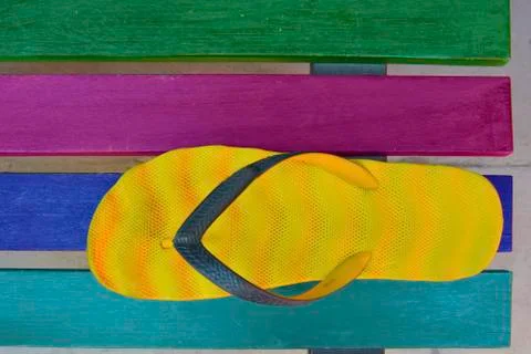 Summer colors on a table Stock Photos