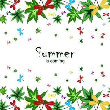 Summer is coming Stock Illustration