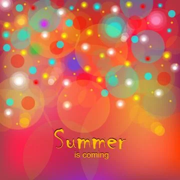 Summer is coming Stock Illustration