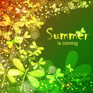 Summer is coming Stock Illustration