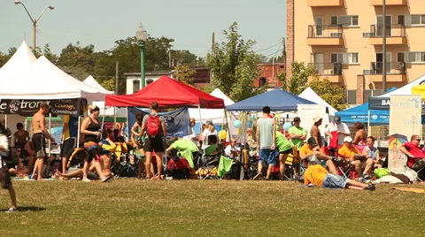 Summer community event Stock Footage 27845607