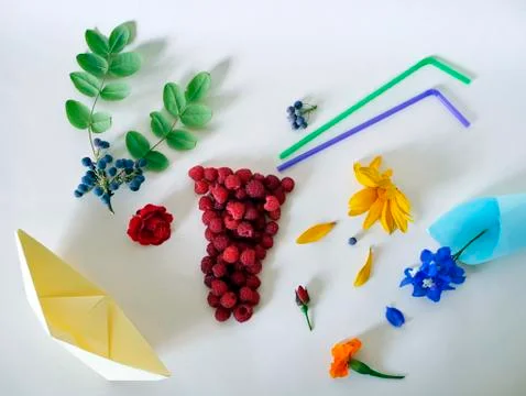 Summer composition installation Stock Photos