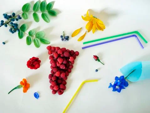 Summer composition installation Stock Photos