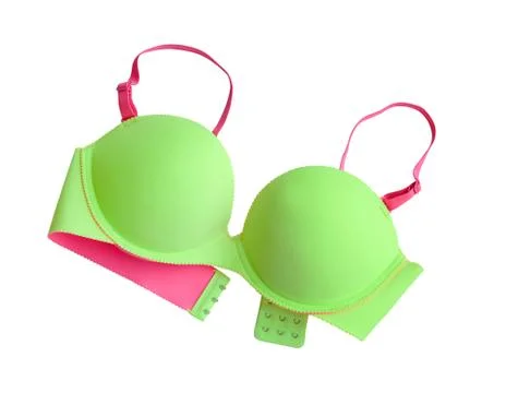 Summer concept, bra isolate on white (clipping path) Stock Photos