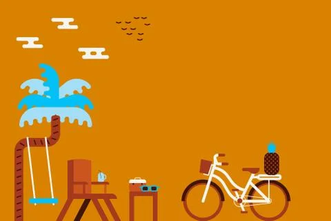 Summer concept illustration Stock-Illustration