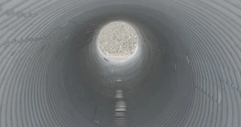 Summer, construction, construction pipe, round pipe, iron Stock Footage 308911960