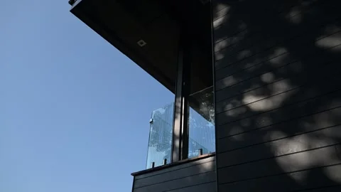 Summer cottage blue sky view Stock Footage 297793675
