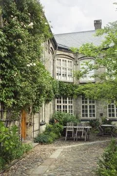 Summer courtyard Foto stock