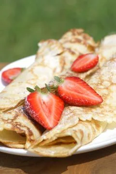 Summer crepes Stock Photos