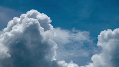 Summer Cumulonimbus Clouds Timelapse Stock Footage 201893508