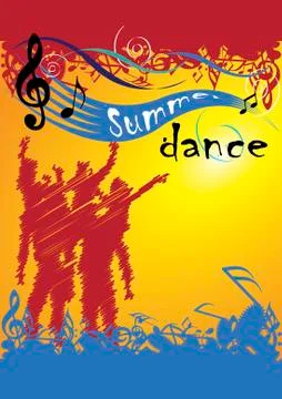 Summer dance Stock Illustration