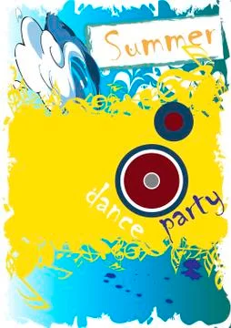 Summer dance party Stock Illustration