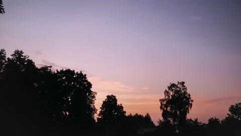Summer dawn in the village Stock Footage 161863178