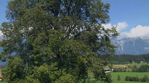 Summer Day in an Alpine town Stock Footage 52228848