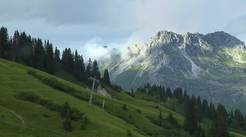 Summer Day on the Alps Stock-Footage 52949176