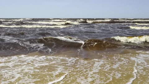 Summer day on the Baltic Sea coast Stock Footage 331304853