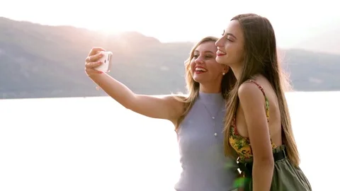 Summer day between two friends Stock Footage 116347772