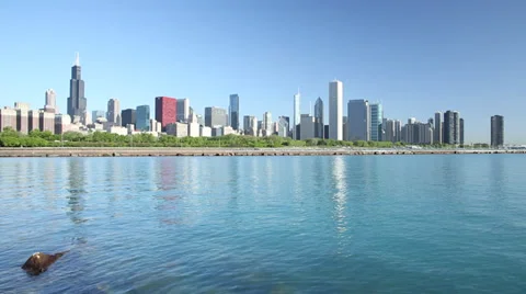 Summer Day - Chicago Cityscape Stock Footage 30966478