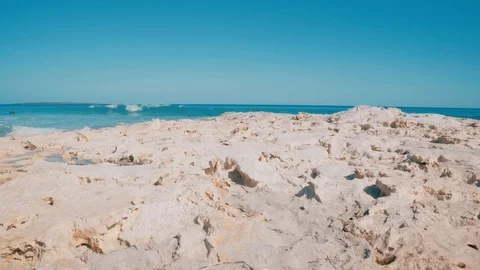 Summer day on Formentera beach Stock Footage 125197864