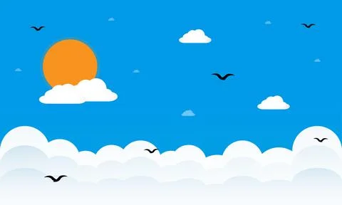 Summer day Illustrazione stock