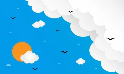 Summer day Illustrazione stock