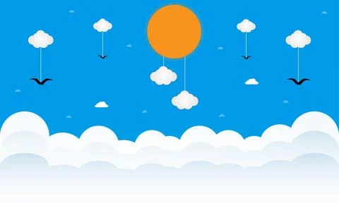 Summer day Illustrazione stock