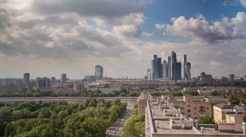 Summer day in Moscow Stock Footage 63858611