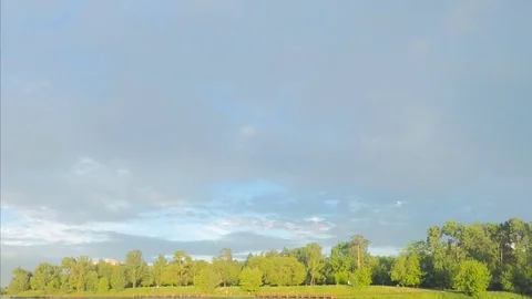 Summer Day In The Park Timelapse Stock Footage 82052956