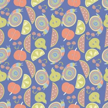 Summer day pattern Stock Illustration