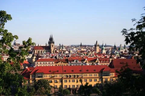 Summer day in prague Stock Photos