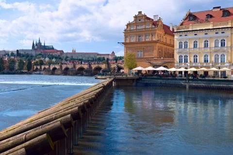 Summer day in Prague Stock Photos