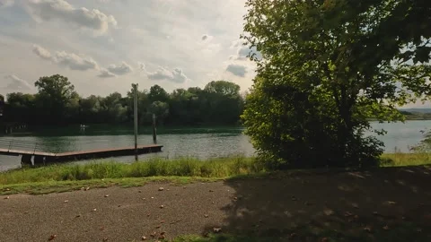 Summer day on the river Stock Footage 220313404